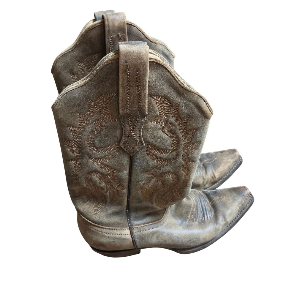 Corral C2033 Naham Distressed Brown Leather Snip Toe Western Boots 6.5 M Boho